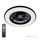 Mennyezeti LED lámpa ventilátorral VENTELUX 48W+15W 3CCT fekete Kobi Windstar
