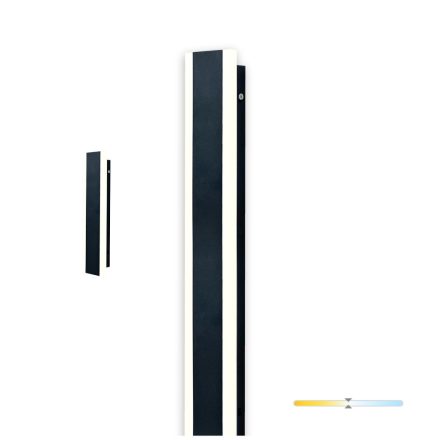 Kerti fali lámpa LED MIRANA S 8W 30cm 4000K IP44 fekete Kobi