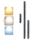 Kerti fali lámpa LED MIRANA S 8W 30cm 4000K IP44 fekete Kobi