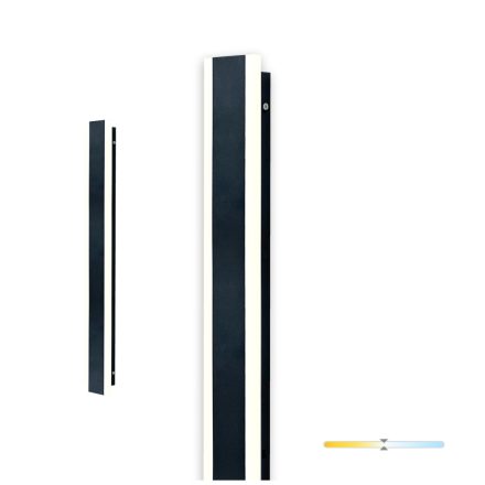Kerti fali lámpa LED MIRANA S 12W 60cm 4000K IP44 fekete Kobi