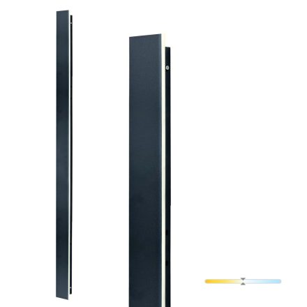 Kerti fali lámpa LED MIRANA 25W 120cm 4000K IP44 fekete Kobi