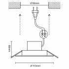 LED fény WIFI 10W / IP44 / 3000K - 6500K / WH - LDL164W