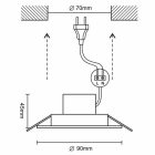 LED fény 7W 4000K / COB / WH - LDL721