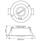LED készenléti világítás 1,2W / 3h / IP20 - LEL501