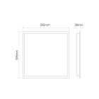 LITE Backlit LED-panel, 40 W, IP20, 600x600 mm, Természetes fehér