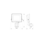 LEDline LITE Floodlight LUMINO 20W 4000K 2000lm with motion sensor