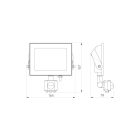 LEDline LITE Floodlight LUMINO 30W 4000K 3000lm with motion sensor