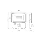 LEDline LITE Floodlight PHOTON 50W 4000K 5000lm with motion sensor