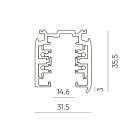 3 PHASE RAIL LUMICANTO 2m BLACK PRIME