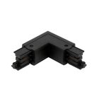 Connector L for 3 phase trak LUMICANTO left black PRIME