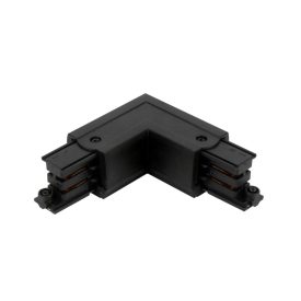 Connector L for 3 phase trak LUMICANTO left black PRIME