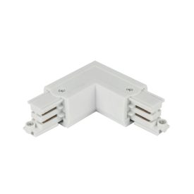 Connector L for 3 phase trak LUMICANTO right white PRIME