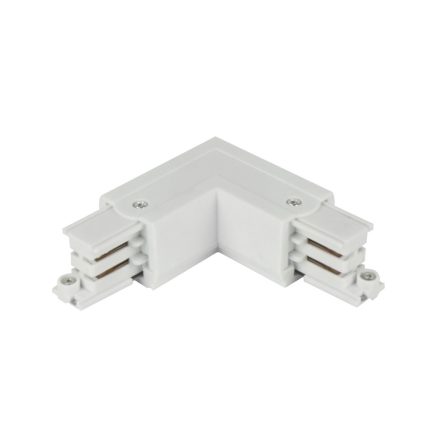 Connector L for 3 phase trak LUMICANTO right white PRIME