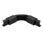 Flexible connectorfor 3 phase trak LUMICANTO black PRIME