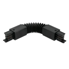 Flexible connectorfor 3 phase trak LUMICANTO black PRIME