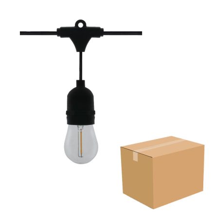 LEDline LEDOM Garden garland  E27 5m + 10 x E27 1W - kartonos (4 db)