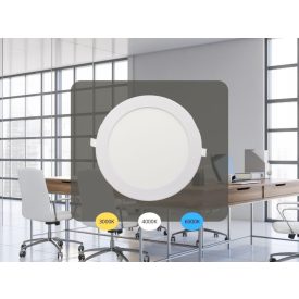   LED beépített panel 18W / PR / SMD / 3000K - 4000K - 6000K / WH - LPL134