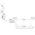LED beépített panel 12W / PS / SMD / 3000K - 4000K - 6000K / WH - LPL233