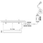LED panel falon kívüli 12W / PSSF / SMD / 3000K - 4000K - 6000K / WH - LPL433