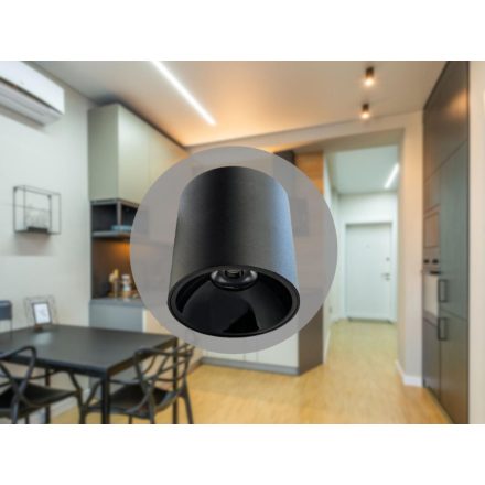 LED fény 12W 4000K / COB / BK - LPL522CB