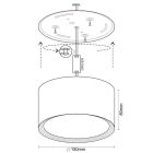 LED fény 17W 4000K / SMD / BK - LPL524B