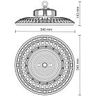 LED csarnokvilágítás UFO 150W / IP65 / 5000K / DALI - LU222/DALI