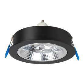 Redondo fekete süllyesztett lámpatest 1xAR111 GU10