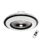 Zephyr Fekete 48W LED Lámpa Ventilátor + Távirányító