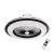 Zephyr Fekete 48W LED Lámpa Ventilátor + Távirányító