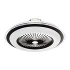 Zephyr Fekete 48W LED Lámpa Ventilátor + Távirányító