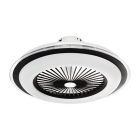 Zephyr Fekete 48W LED Lámpa Ventilátor + Távirányító