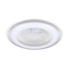 Zephyr Ezüst Lámpa Ventilátor 48W LED+ TÁVIRÁNYÍTÓVAL