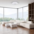 Zephyr Ezüst Lámpa Ventilátor 48W LED+ TÁVIRÁNYÍTÓVAL
