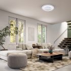 Zephyr Ezüst Lámpa Ventilátor 48W LED+ TÁVIRÁNYÍTÓVAL