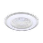 Zephyr Ezüst Lámpa Ventilátor 48W LED+ TÁVIRÁNYÍTÓVAL