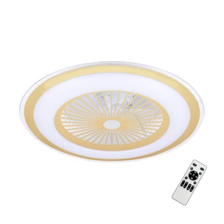 Zephyr Gold lámpa ventilátor 48W LED + távirányító
