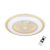 Zephyr Gold lámpa ventilátor 48W LED + távirányító