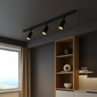Mica Sínes Világítás Készlet Fekete + Arany 3xGU10 1m