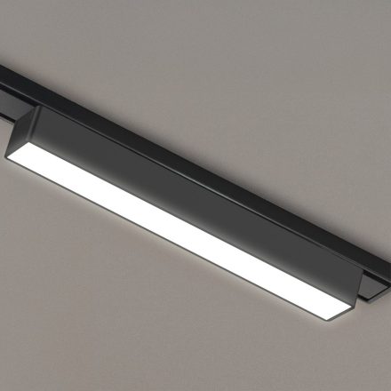 Vékony mágneses sín, fekete, 23 cm, 10 W-os LED, Tuya CCT
