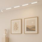Vékony mágneses sín fehér 23 cm 10 W LED Tuya CCT