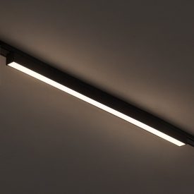 Vékony mágneses sín, fekete, 61 cm, 20 W-os LED, Tuya CCT