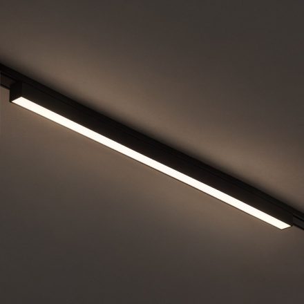 Vékony mágneses sín, fekete, 61 cm, 20 W-os LED, Tuya CCT