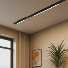 Vékony mágneses sín, fekete, 61 cm, 20 W-os LED, Tuya CCT