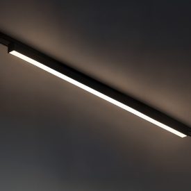 Vékony mágneses sín, fekete, 91 cm, 30 W-os LED, Tuya CCT