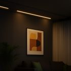 Vékony mágneses sín, fekete, 91 cm, 30 W-os LED, Tuya CCT