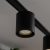 Vékony mágneses sín fekete csővel, 6 W-os LED-del, Tuya CCT