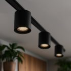 Vékony mágneses sín fekete csővel, 6 W-os LED-del, Tuya CCT