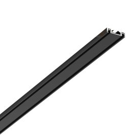   Keskeny, mágneses sín, felületre szerelhető, fekete, 100 cm + végzárók