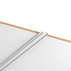 Keskeny, mágneses sín, felületre szerelhető, fehér, 100 cm + végzárók