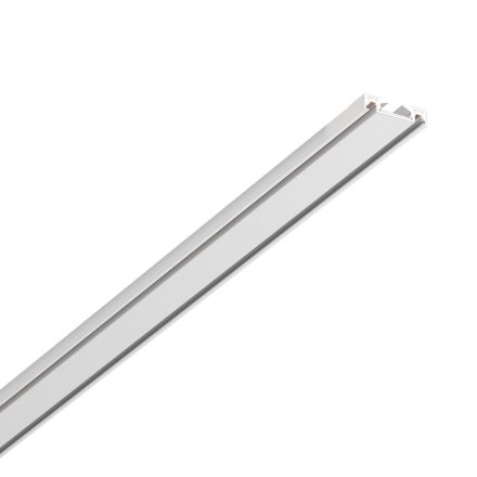 Keskeny, mágneses sín, felületre szerelhető, fehér, 200 cm + végzárók